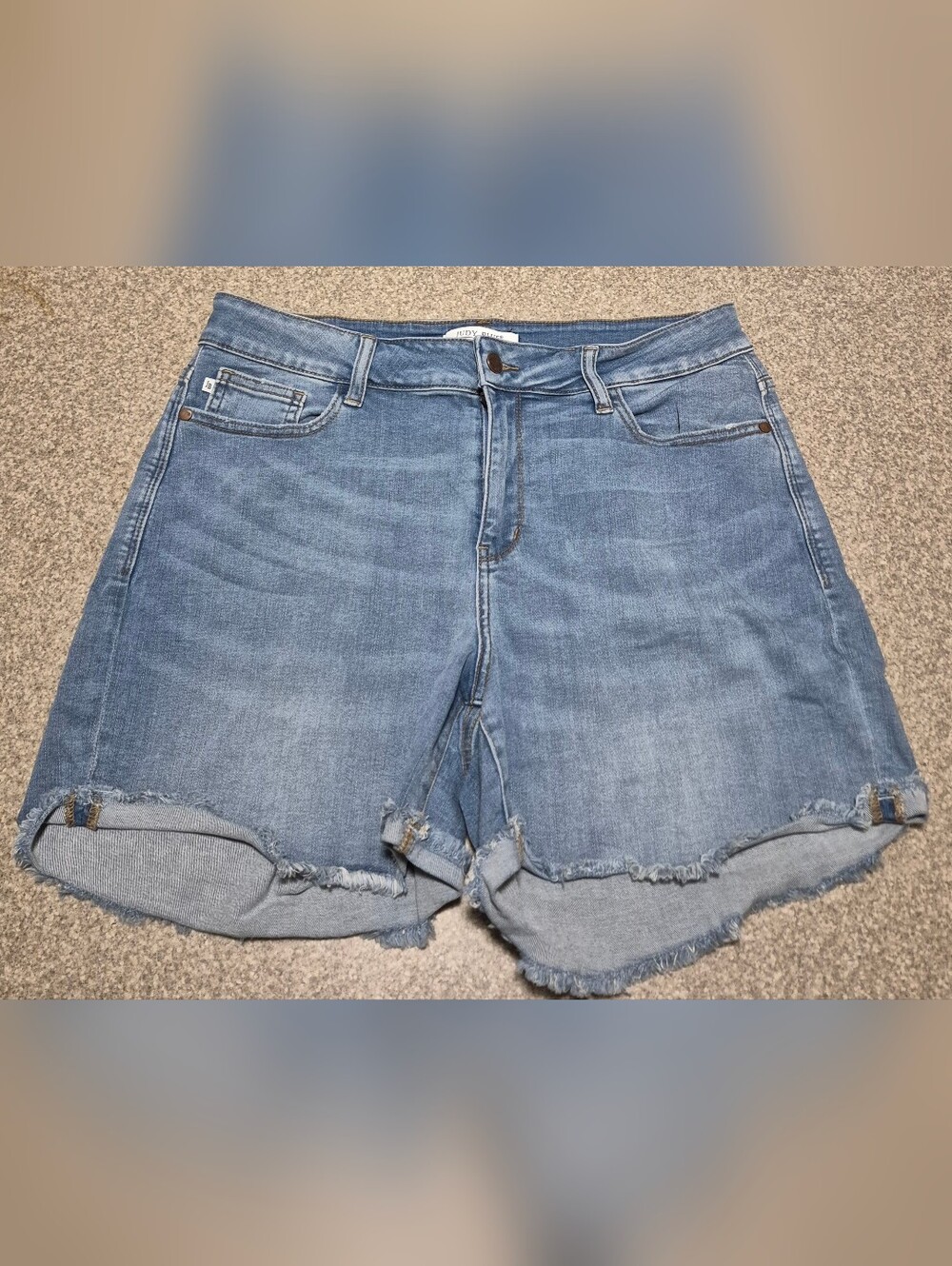 Womens Judy Blue Denim Shorts Size 1xl